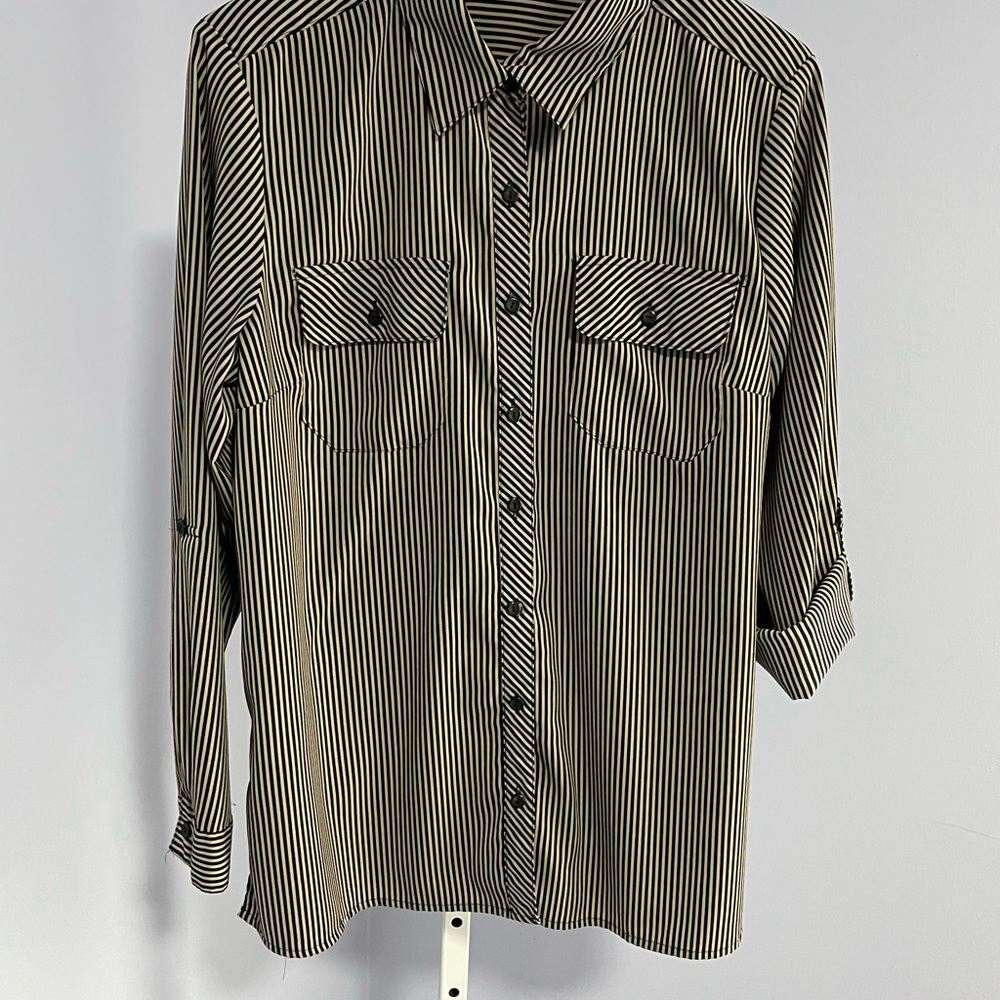 Size Large Long Sleeve to 3/4 Sleeve Blouse